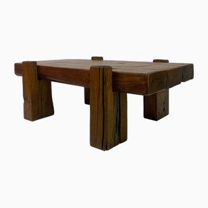 Brutalist Oak Coffee Table