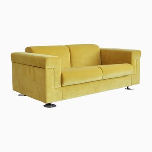 Yellow D120 Two-Seater Sofa by Valeria Borsani and Alfredo Bonetti for Tecno, 1966