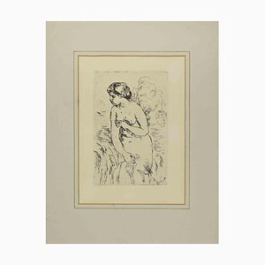 Pierre Auguste Renoir, Baigneuse Debout à Mi, Jambes, Eau-forte, 1910