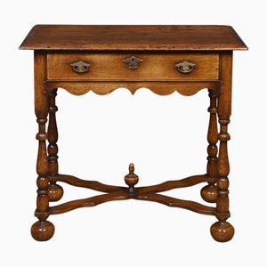 Tavolino antico in quercia, fine XIX secolo