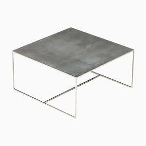 Table Basse Carrée en Métal par Rodolfo Dordoni pour Mino, 1998