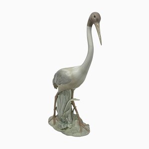 Vintage Crane Figurine in Porcelain from Lladro, 1970s