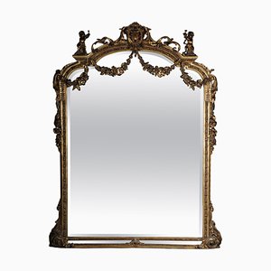 Large Full-Length Standing Mirror in Beechwood