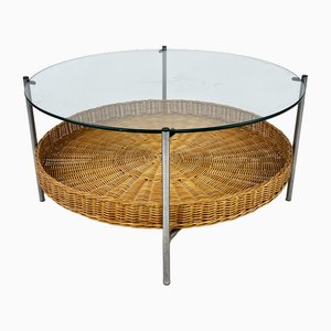 Table Basse Ronde Vintage, Pays-Bas, 1960s