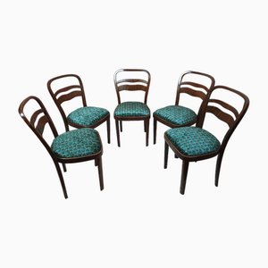 Art Deco Dining Chairs, Set of 5