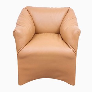 Chair in Cognac Leather by Mario Bellini for Cassina