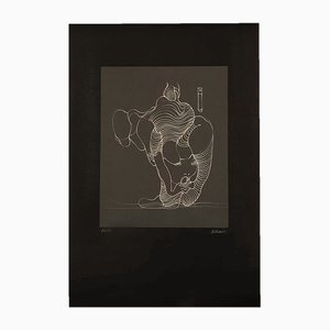 Hans Bellmer, Woman Swallowing a Snake, 1972, Hand-Signed Etching