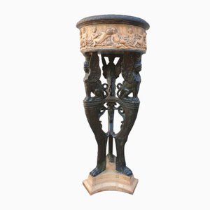 Vaso da fiori ateniese in patina della fine del XIX secolo di Dini & Çai