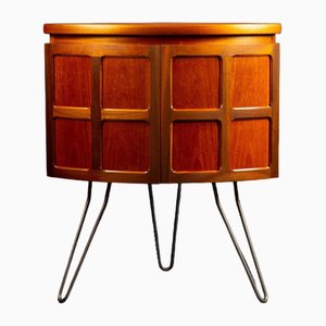 Mueble para bebidas Mid-Century de teca de Nathan