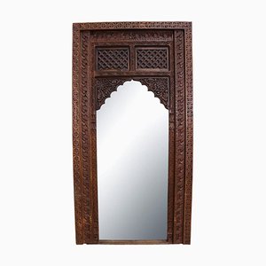 Antique Handmade and Handcarved Archway Door Frame, Nuristan, Afghanistan, 1920s