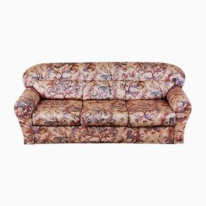 3-Seater Sofa in Floral Fabric, Italy, 1970s