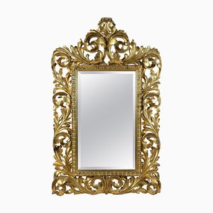 19th Century Gilt Florentine Mirror, Open Worked, Italy 1890