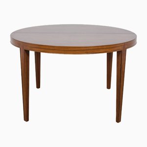 Mid-Century Round Rosewood Dining Table by Severin Hansen for Haslev Furniture Carpentry, 1960s