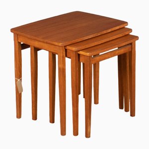 Mid-Century Teak Nesting Coffee Tables, 1960s