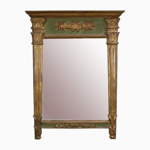 Kleiner goldener Spiegel aus Holz im Empire-Stil, Ende 19. Jh.