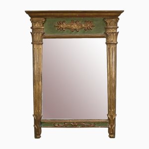 Small Empire Style Golden Wood Mirror, Late 19th Century