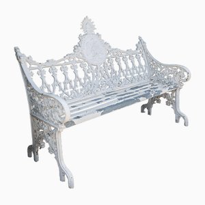 Banc de Jardin Blanc en Fonte