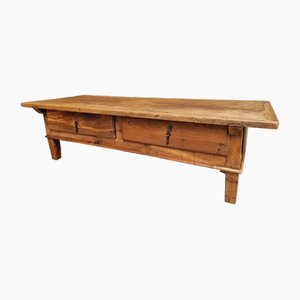 Antique Spanish Coffee Table in Chestnut