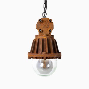 Vintage Industrial Flameproof Cast Pendant Light from Maxlume