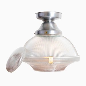 Large Holophane Three Part Ceiling Light