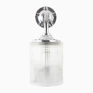 Industrielle Vintage Holophane Wandlampe