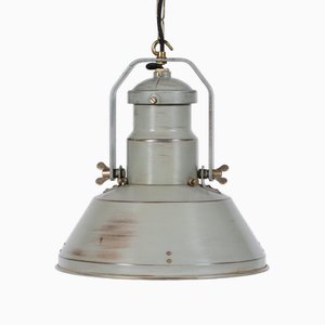 Lampada a sospensione Holophane vintage industriale V3