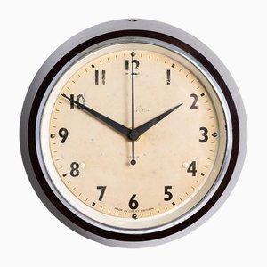 Orologio da fabbrica piccolo in bachelite di Smiths English Clock Systems