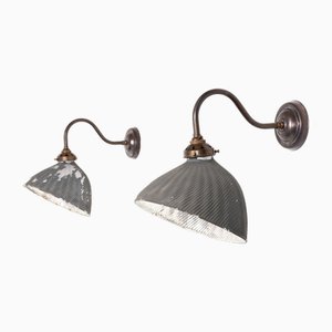 Mercury Glass Haberdashery Wall Lights, Set of 2