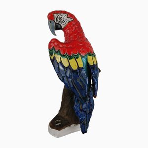 Ara Papagei aus Keramik von Mailard, 1960er