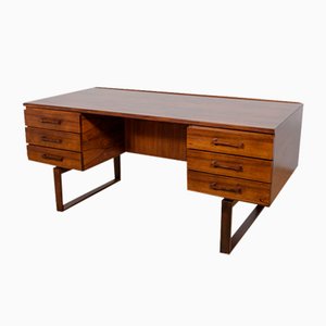 Mid-Century Rosewood Freestanding Desk by Torben Valeur & Henning Jensen for Dyrlund, 1960s