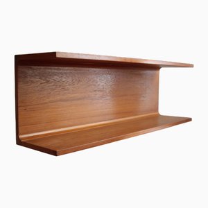 Vintage Wandregal aus Teak von Pedersen & Hansen für Viby, Dänemark, 1960