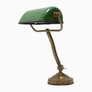 Art Deco Bohemia Bankers Lamp, 1930s