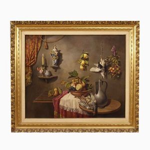 Italian Artist, Still Life, 1950, Oil on Canvas, Framed