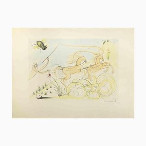 Salvador Dalí, El carro y las moscas, Aguafuerte, 1974