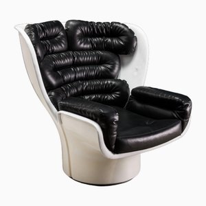 Vintage Elda Armchair attributed to J. Colombo for Comfort Leather, 1960s
