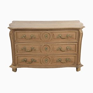 Louis XV Chest of Drawers with 3 Raw Wooden Drawers
