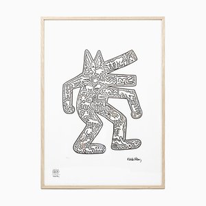 Keith Haring, Composición figurativa, Serigrafía, años 90