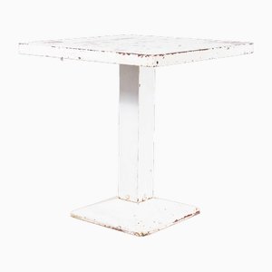 French Square Outdoor Dining Table with White Square attributed to Tolix, 1960s