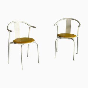 Postmoderne Maxmo Esszimmerstühle aus Metall von IKEA, 1980er, 2er Set