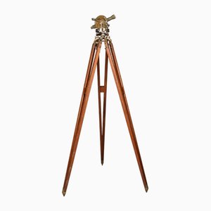 Theodolite on Tripod Base with Brass and Gunmetal Steel by Negretti & Zambra