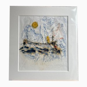 Gordon Couch, Abstract Seascape 3, 2000er, Malerei auf Papier