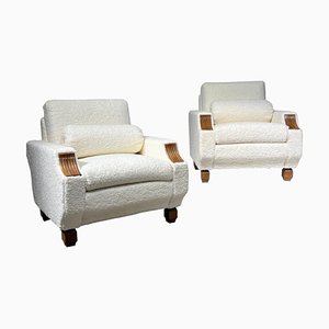 Set of Art Deco Easy Chairs, 1940s