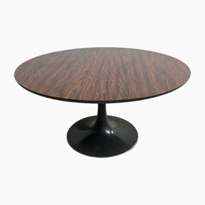 Arkana Tulip Round Occasional Table with Rosewood Top