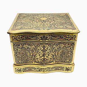 Mueble para licores Boulle Tantalus napoleónico, década de 1870. Juego de 11