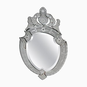20th Century Venetian Round Wall Mirror