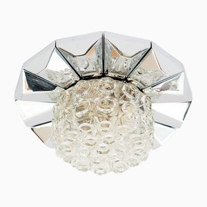 Lampada da soffitto in metallo cromato di Richard Essig, Germania, anni '50