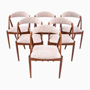 Model 31 Dining Chairs by Kai Kristiansen for Schou Andersen, 1960s, Set of 6