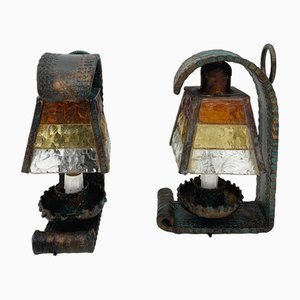 Longobard Murano Glass Table Lamps, 1960s, Set of 2