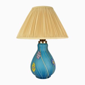 Lámpara de mesa Millefiori de cristal de Murano atribuida a Brothers Toso para Fratelli Toso