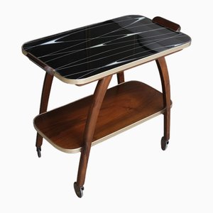 Rockabilly Side Table with Rollers